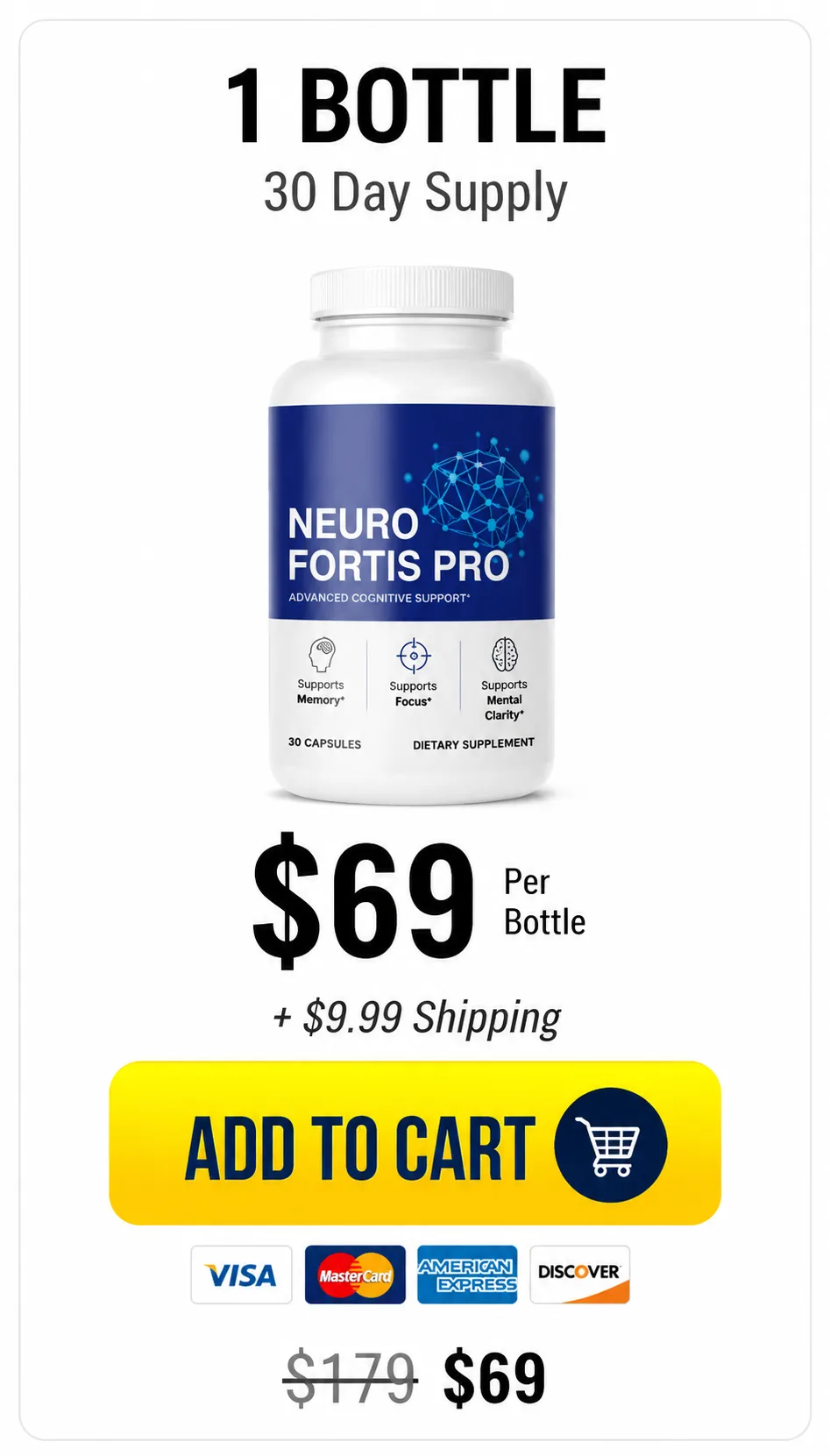 Neuro Fortis Pro one bottle